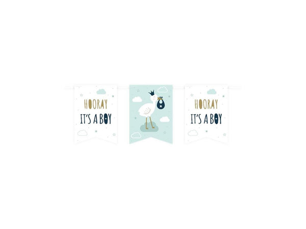 Paperdreams vlag banner - newborn baby boy