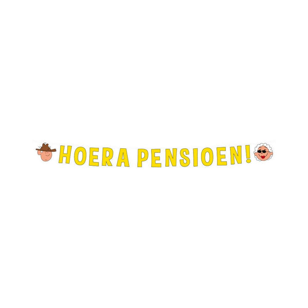 Paperdreams letter banner - pensioen 17x250cm