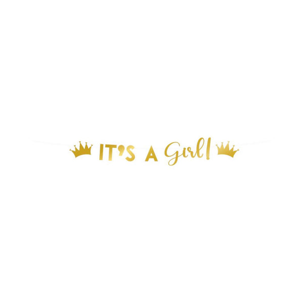 Paperdreams letter banner - it's a girl! 17x250cm