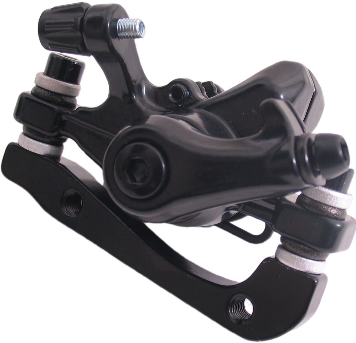 Promax remklauw mechanisch voor remschijf 180 mm voor 160 mm achter - pm is