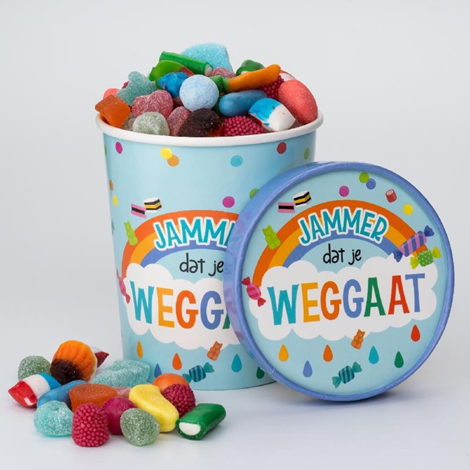 Paperdreams snoepbeker - jammer dat je weggaat