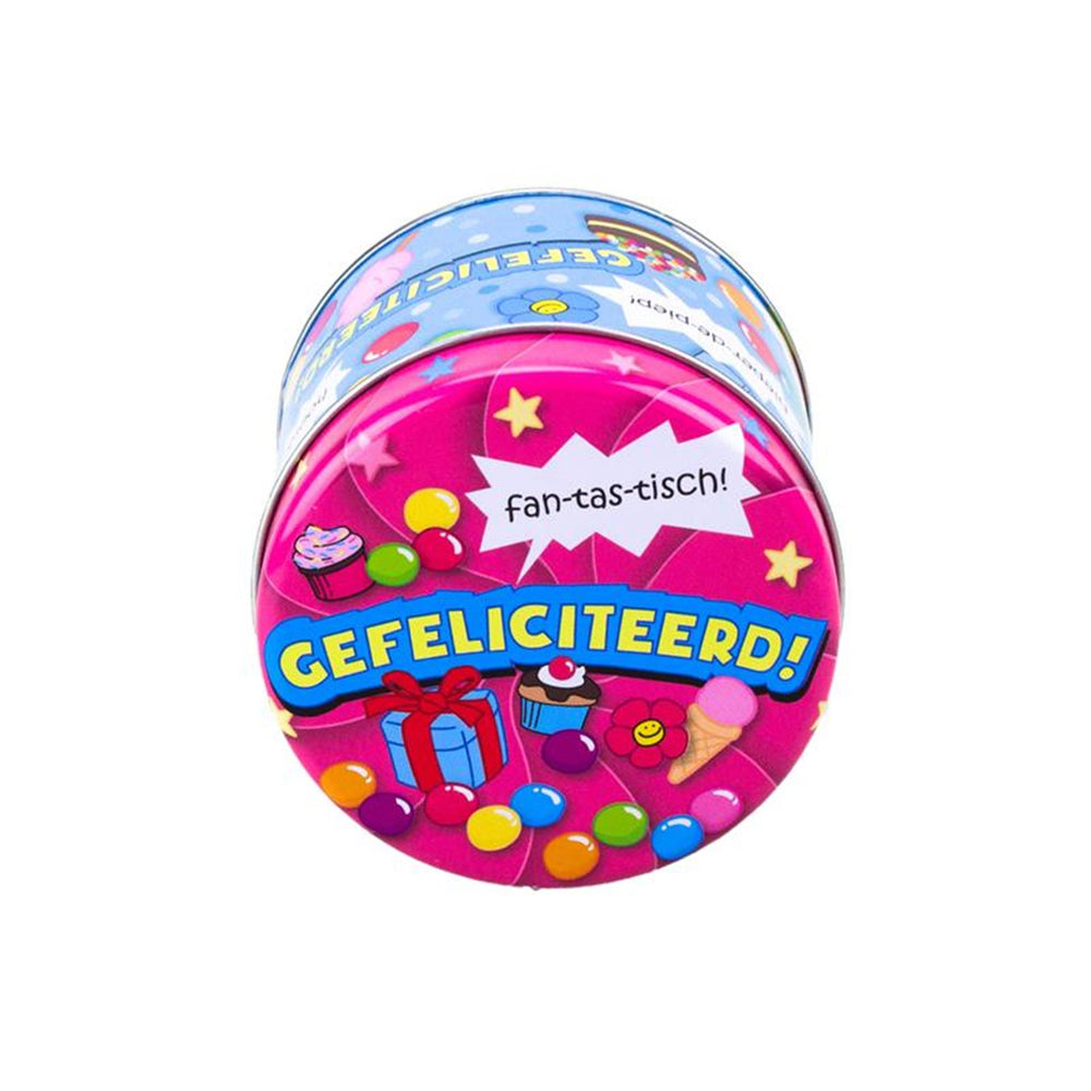 Paperdreams snoepblikje - gefeliciteerd