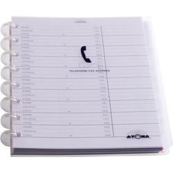 Atoma telefoonregister a41656 a5 54blad gelijnd wit