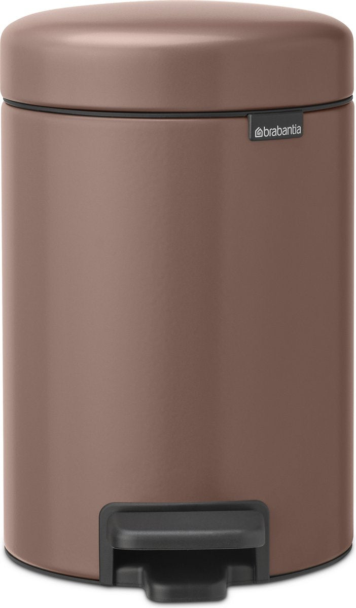 Brabantia newicon prullenbak - 3 liter - badkamer - satin taupe