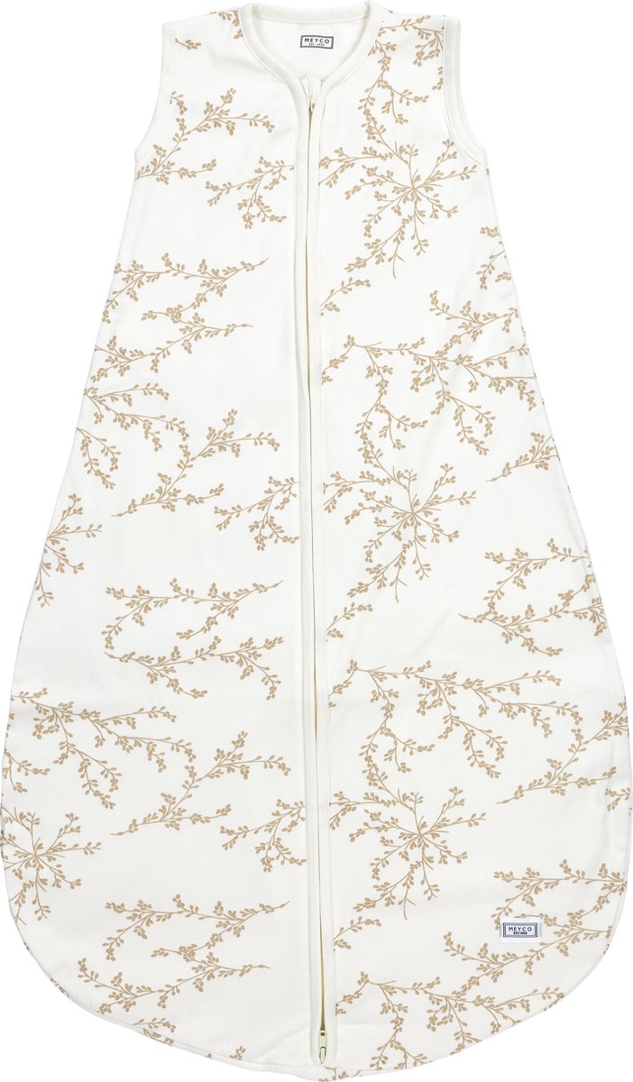 Meyco baby branches baby zomerslaapzak rond - sand - 86cm - 0.5 tog