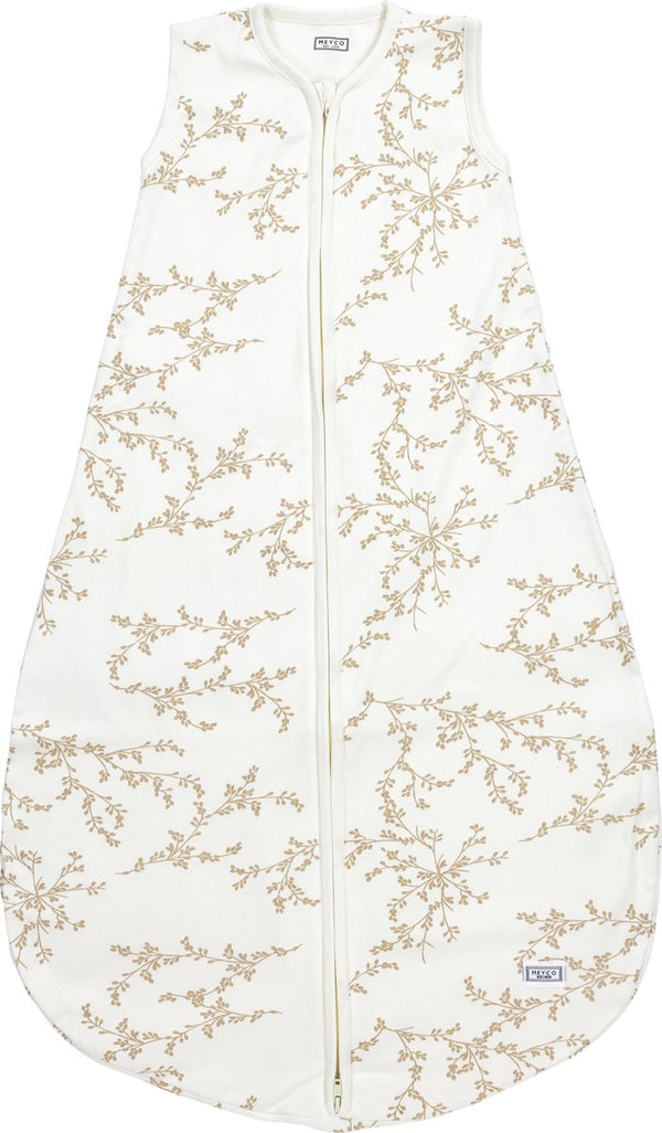 Meyco baby branches baby zomerslaapzak rond - sand - 86cm - 0.5 tog