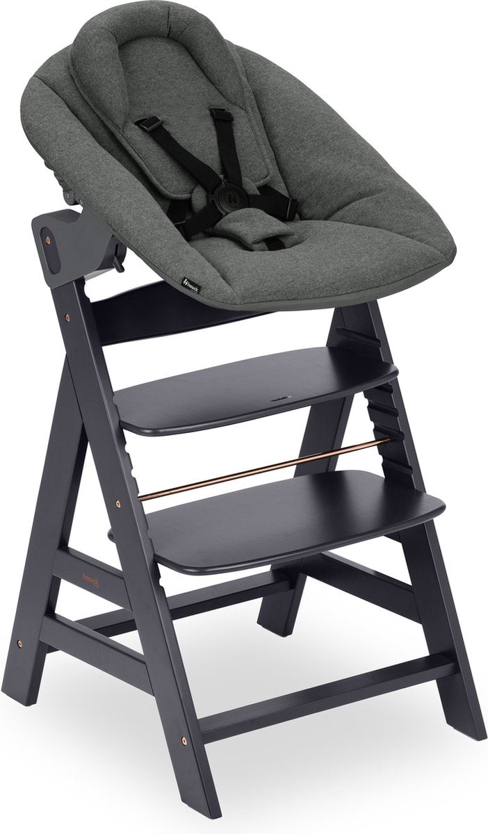 Hauck alpha kinderstoel - newborn set – fsc®-gecertificeerd - dark grey