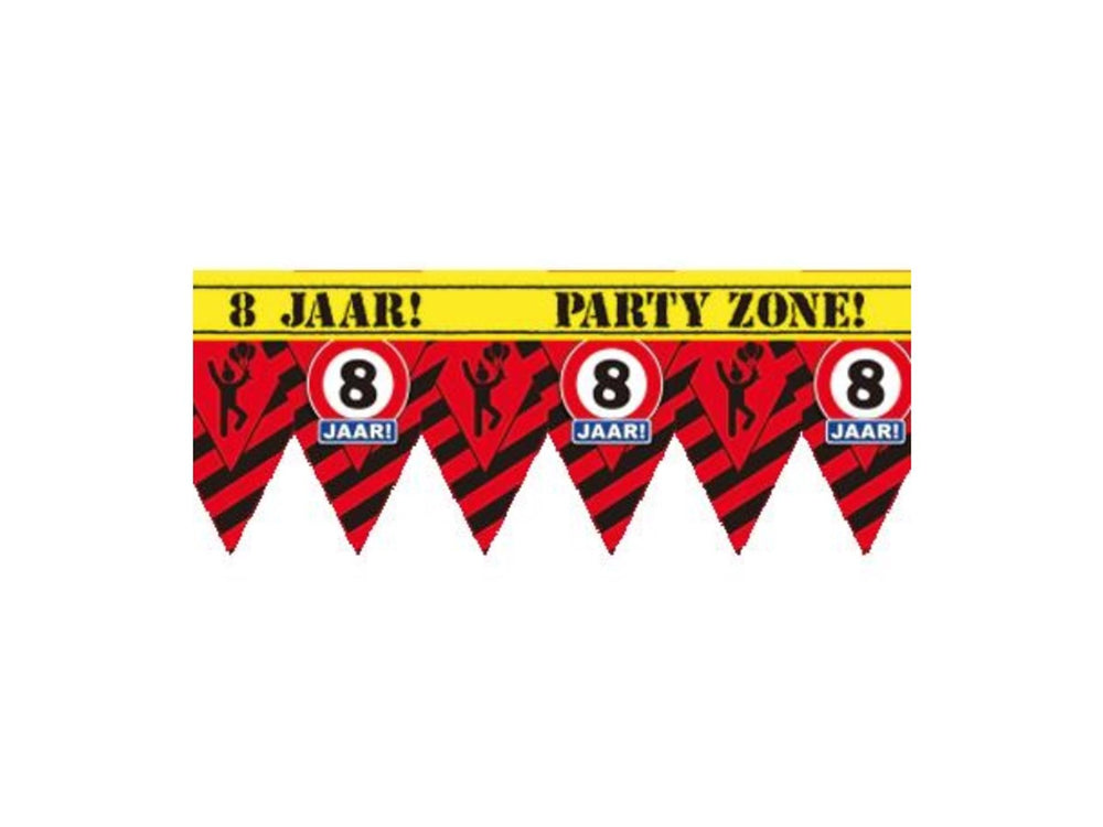 Paperdreams party tape - 8 jaar 12 meter