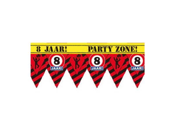 Paperdreams party tape - 8 jaar 12 meter