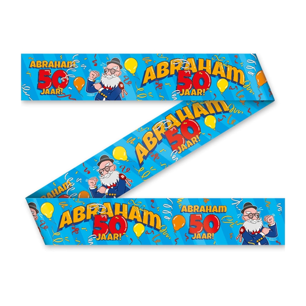 Paperdreams party tape - abraham 50 jaar cartoon