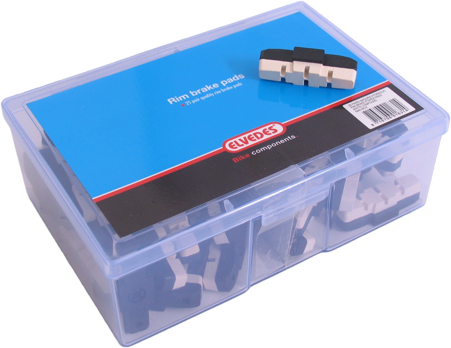 Rembloksets Elvedes powerpads Magura HS11 HS33 - witte compound (25 paar)