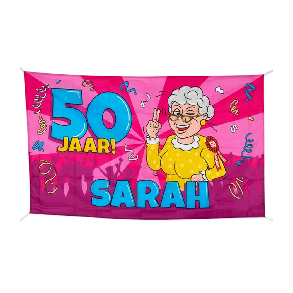 Paperdreams gevel vlag xxl sarah cartoon