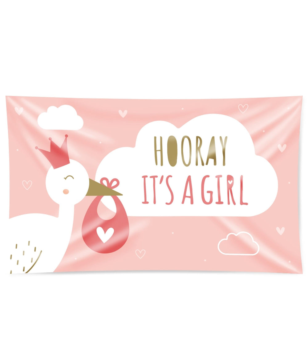 Paperdreams xxl vlag - newborn baby girl