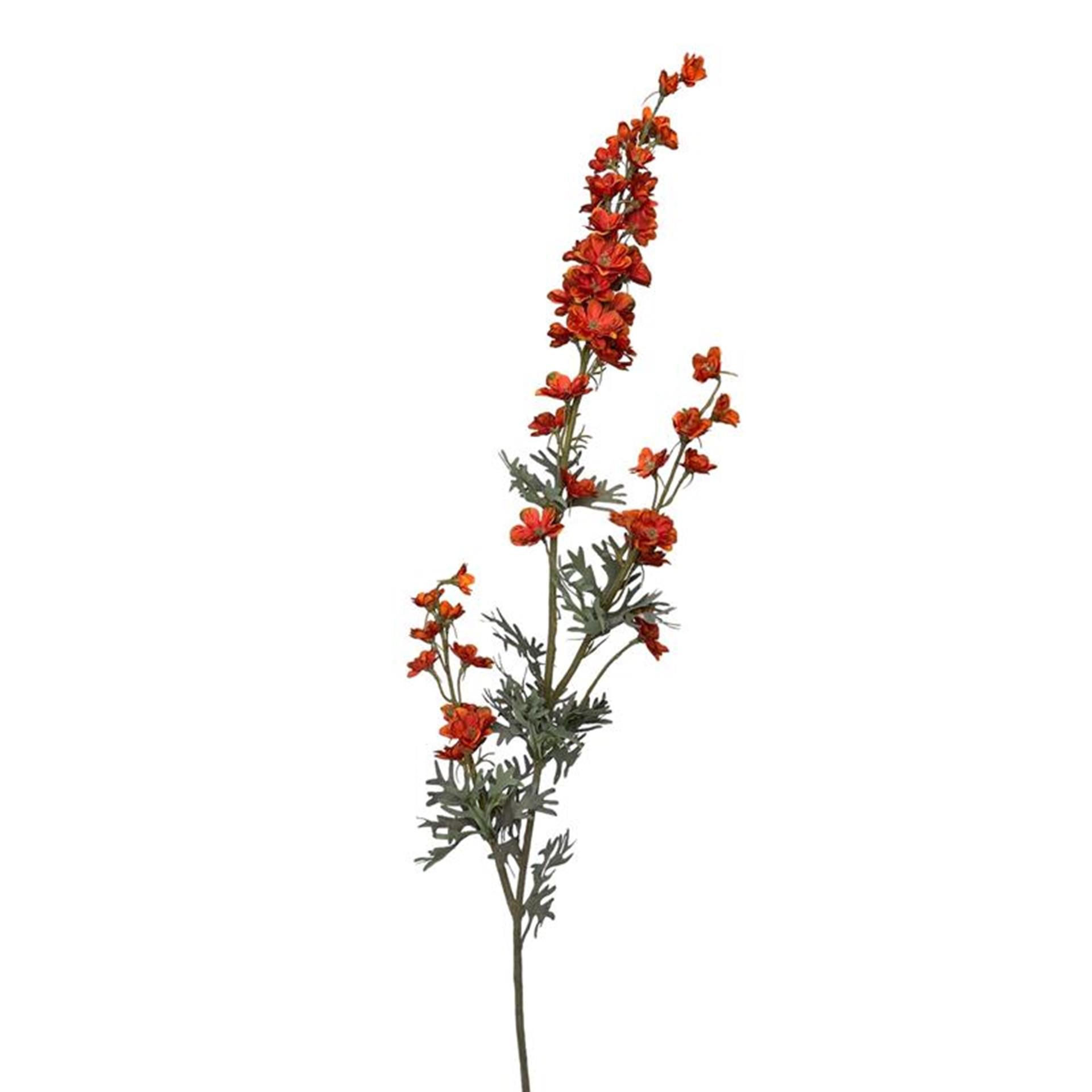 Roberts collection kunstbloem delphinium tak 85cm oranje