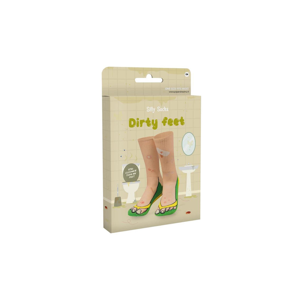 Paperdreams silly socks - dirty feet - polyester