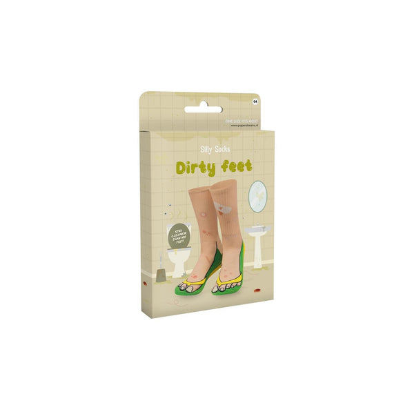 Paperdreams silly socks - dirty feet - polyester