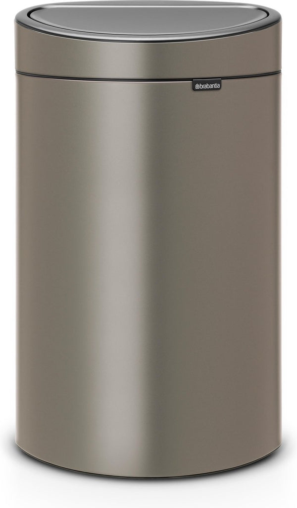 Brabantia touch bin prullenbak - 10+23 liter - afvalscheiding - platinum
