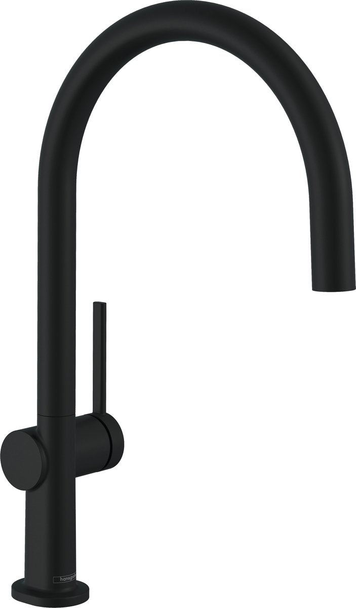 Hansgrohe talis m54 keukenmengkraan 220 1 straalsoort mat zwart