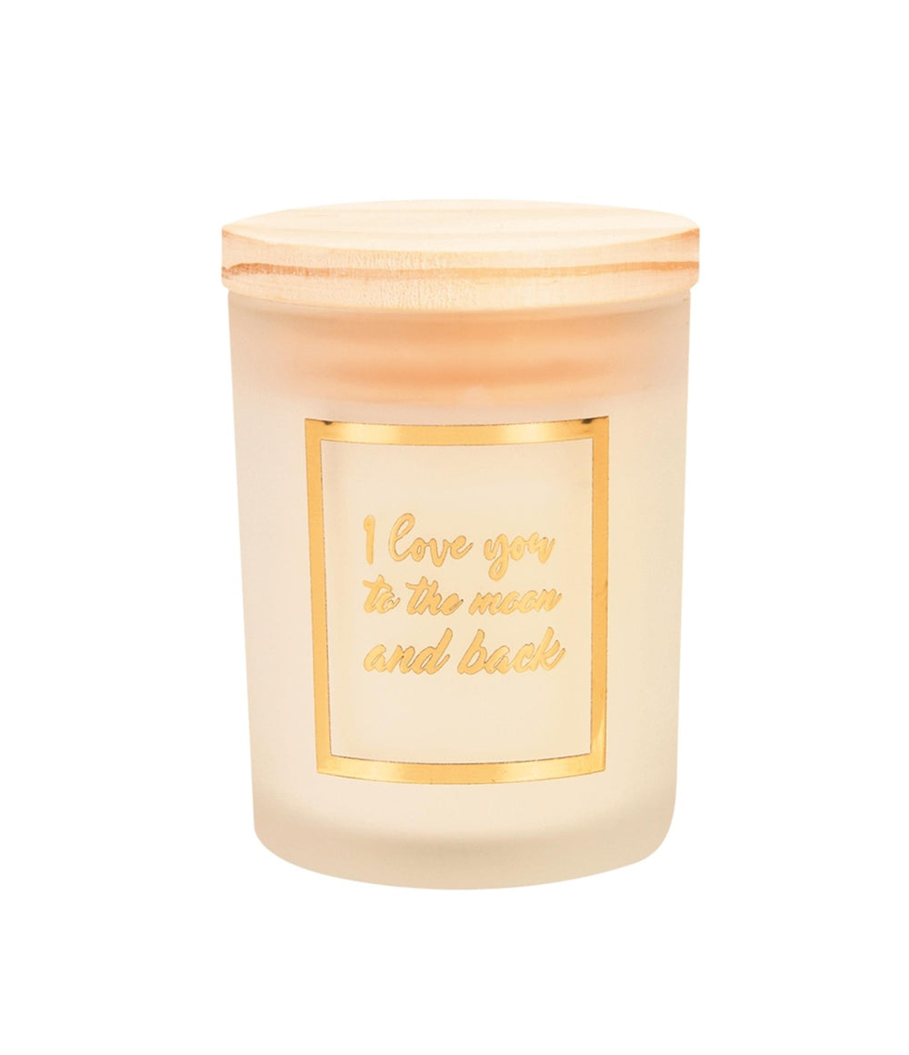 Paperdreams geurkaars klein goud wit - to the moon