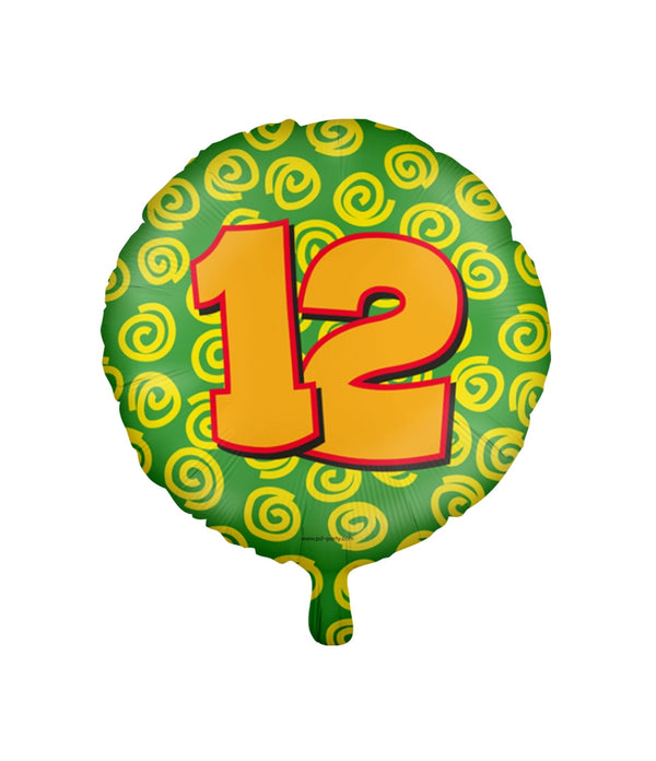 Paperdreams happy folie ballon - 12 jaar