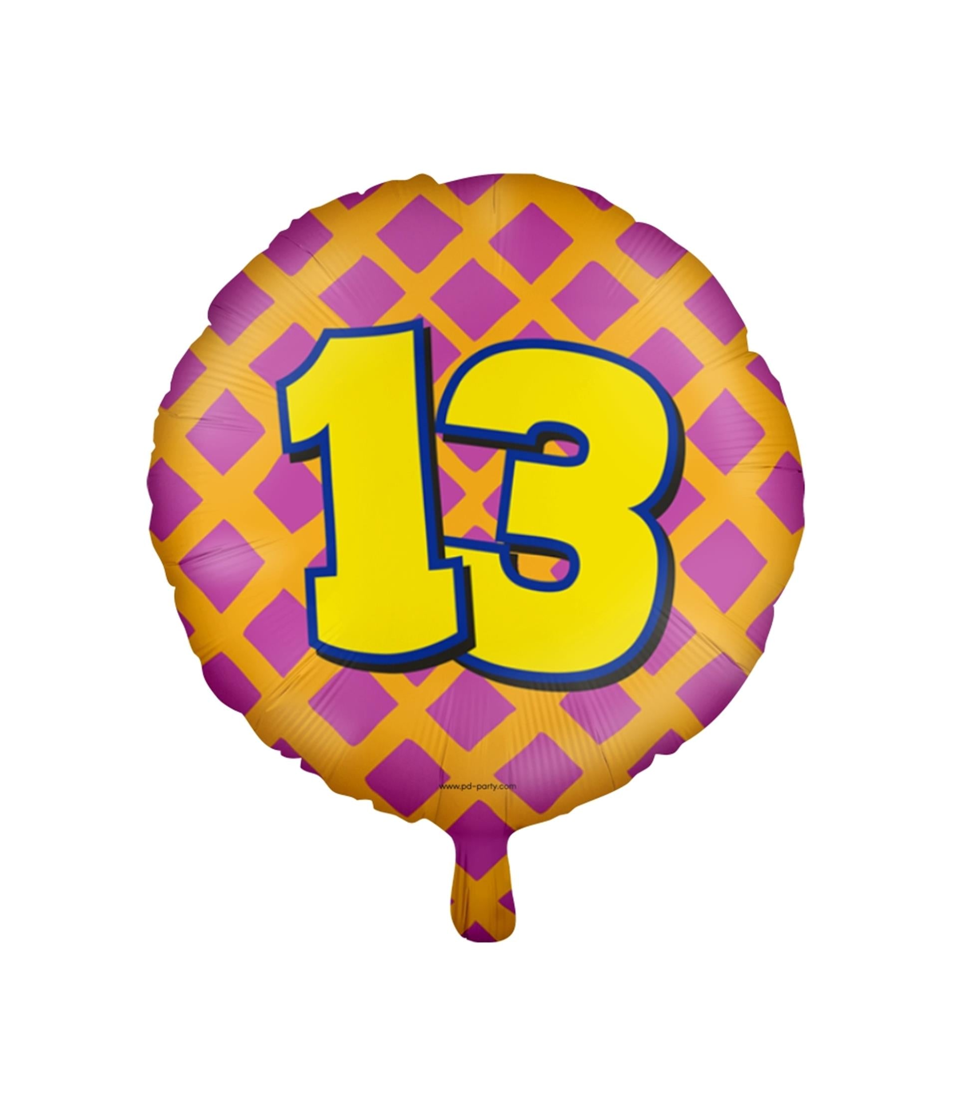 Paperdreams happy folie ballon - 13 jaar