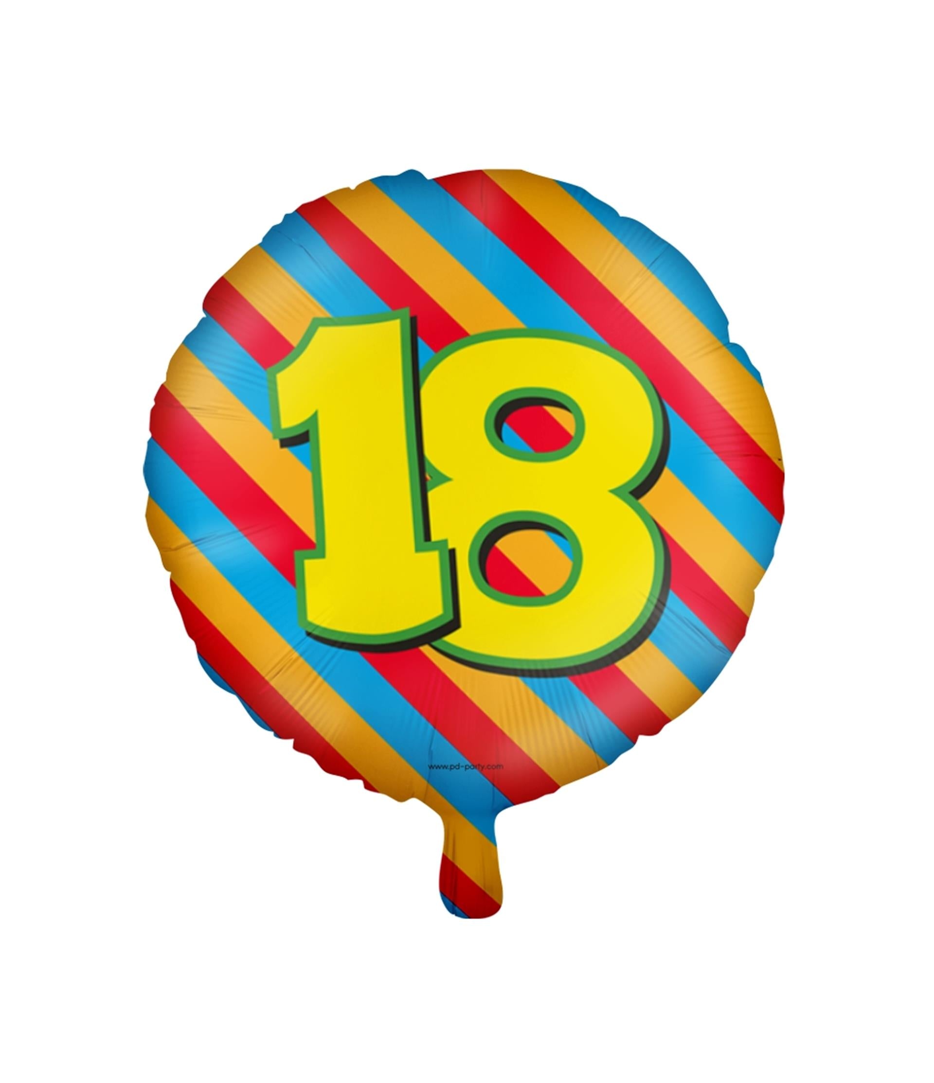 Paperdreams happy folie ballon - 18 jaar