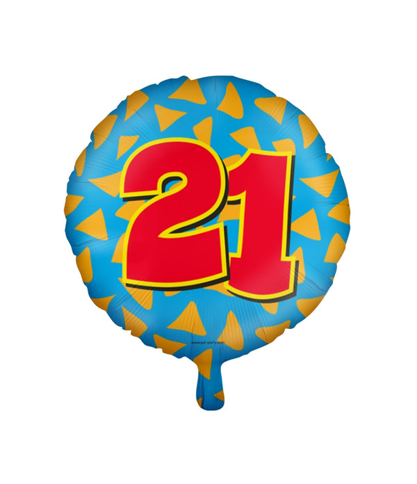 Paperdreams happy folie ballon - 21 jaar