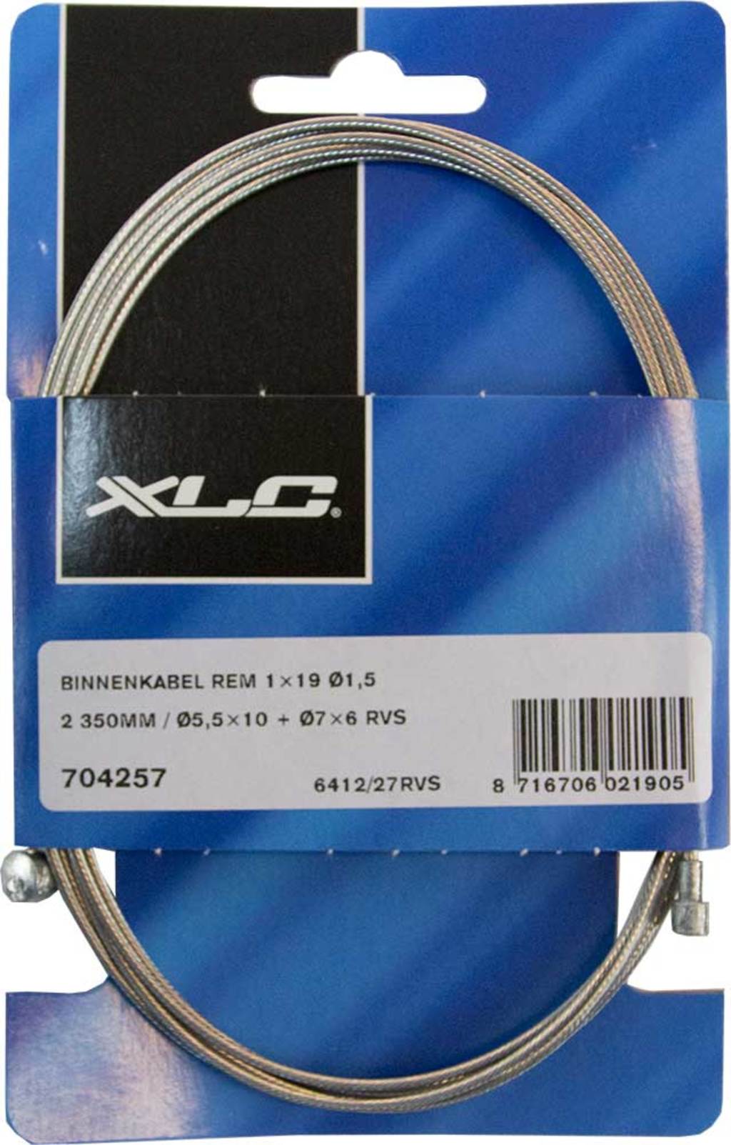 Xlc kabel rem binnen rvs univ