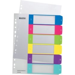 Numerieke tabbladen leitz wow pc-printable 1242 kleurenassortiment pp