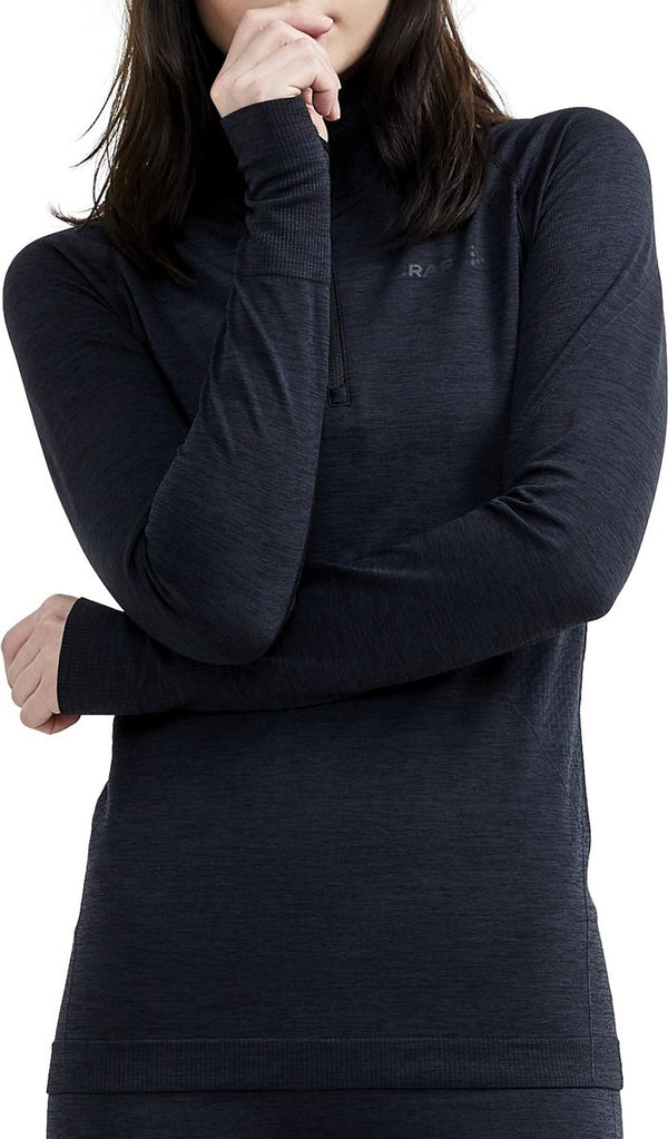 Craft core dry active comfort hz w dames thermoshirt - zwart xl