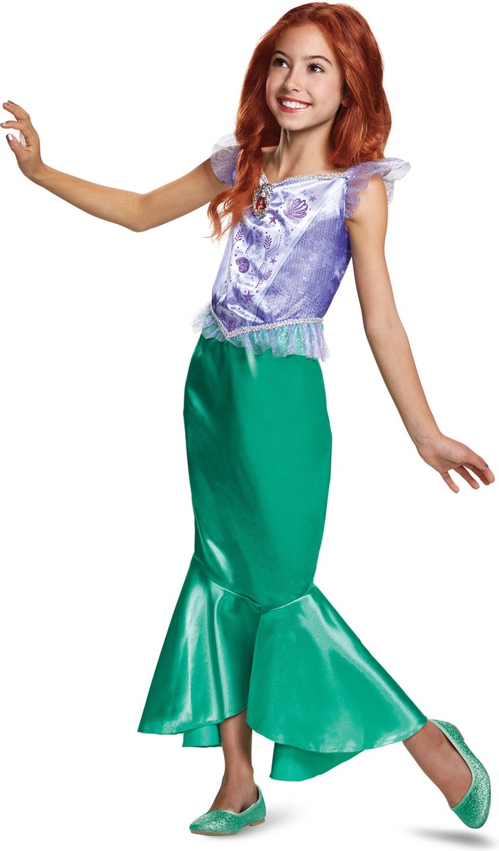 Disguise disney prinses - the little mermaid, ariel classic , maat m (7-8 jaar), meisjes