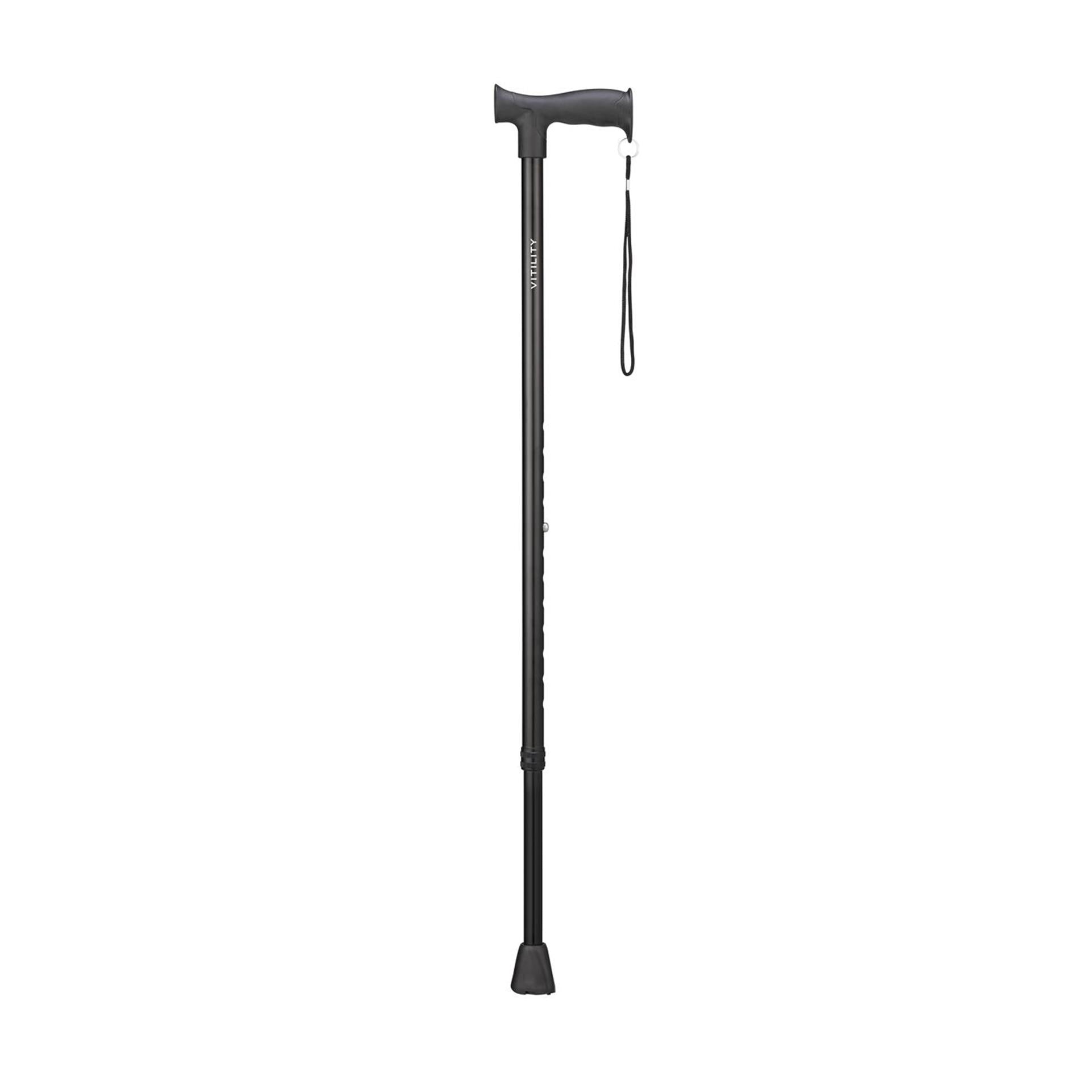 Vitility wandelstok - zwart