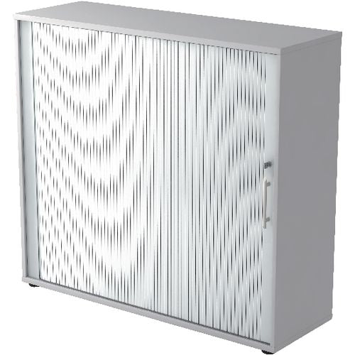 Bach kast hammer tambour 120x40x110 grijs zilver