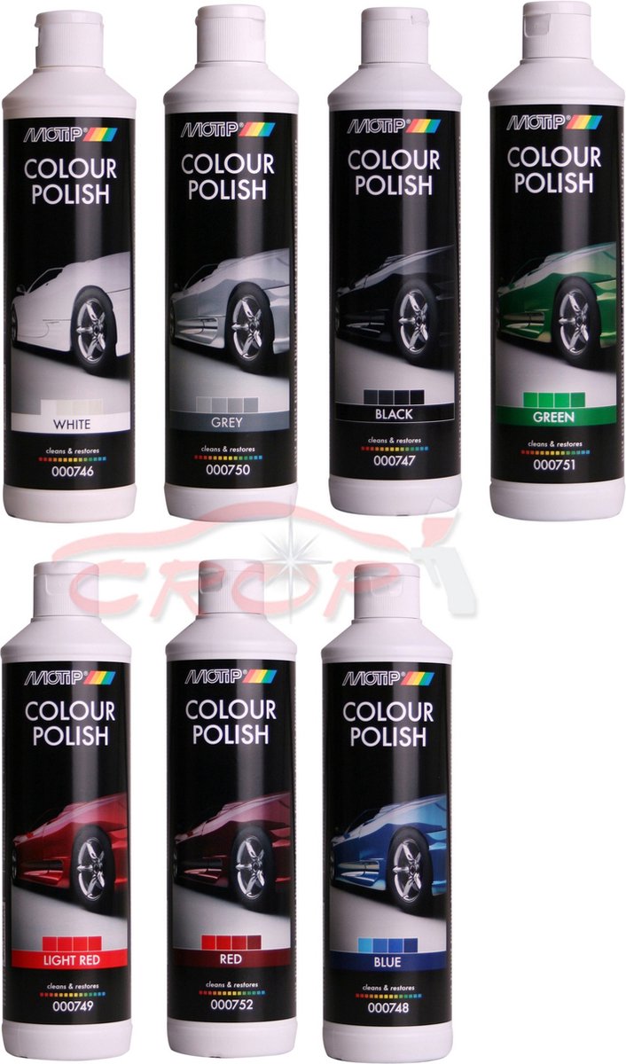 Motip colour polish black 500ml - herstelt originele kleur - glanzend resultaat