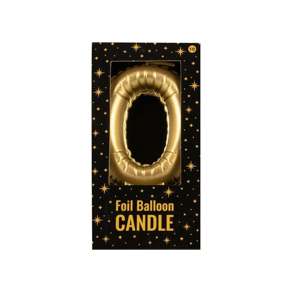 Paperdreams folie ballon kaars goud - 0