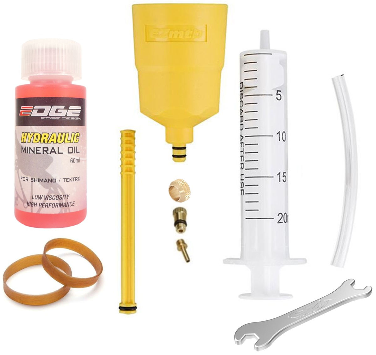 Ontluchtingsset Edge Shimano met M7 adapter - incl. olie