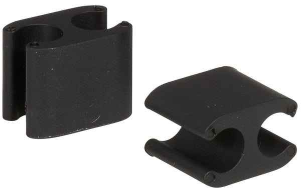Clips de câble Elvedes Duo PVC pour Shimano Di2 5.0mm + 2.5mm - Noir (Lot de 50)