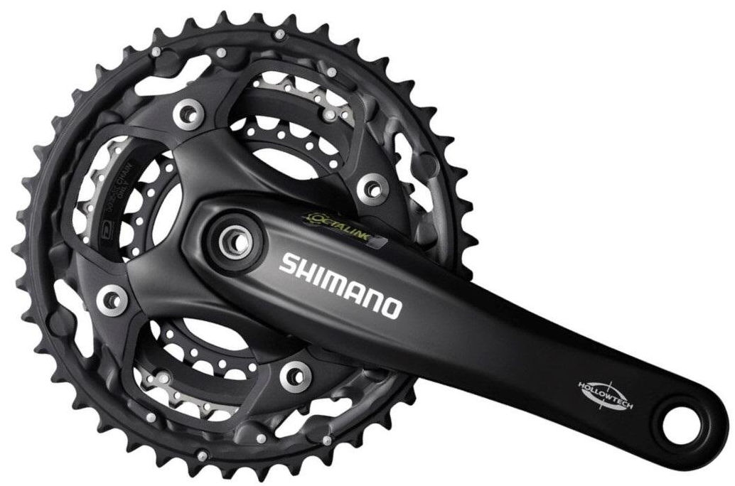 Crankstel 3x10 speed Shimano Deore FC-M522 Octalink met 175mm crankarm 42 x 32 x 24T - zwart