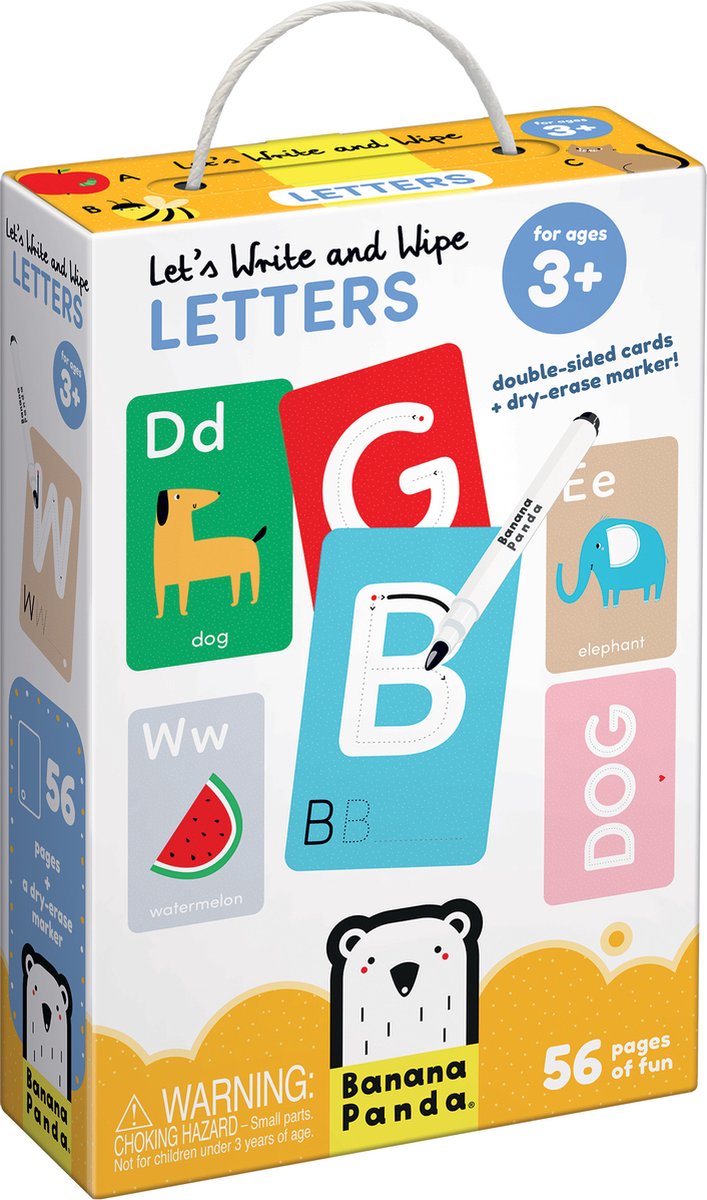 Banana panda laten we letters schrijven en wissen - educatief speelgoed 3+