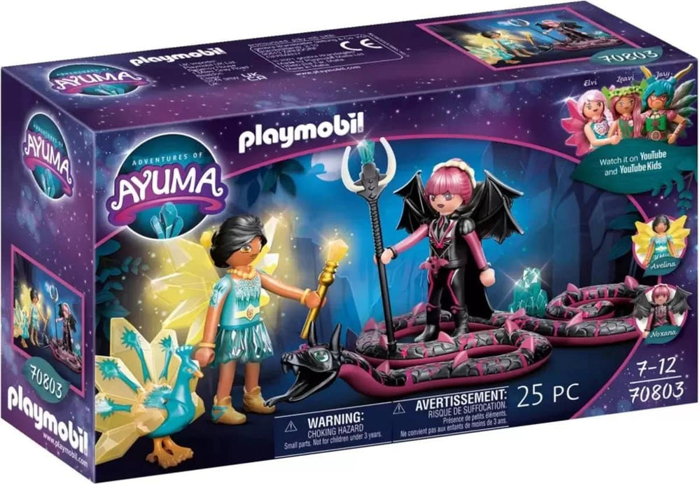 Playmobil ayuma crystal fairy en bat fairy met dieren