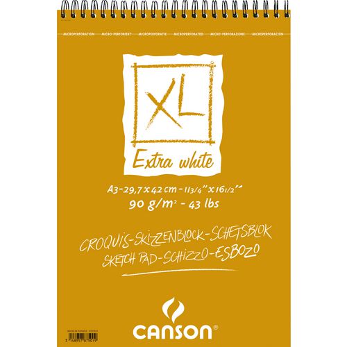 Canson spiraalblok 78501 a3 blanco wit