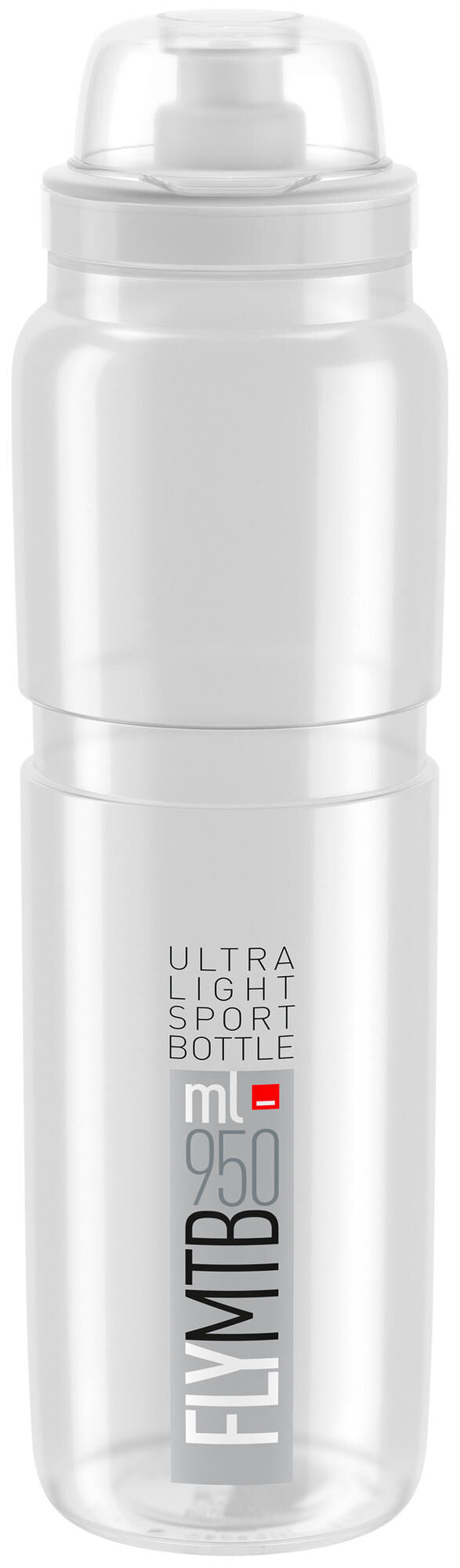 Elite bidon fly mtb bottle fly mtb 950ml clear grey