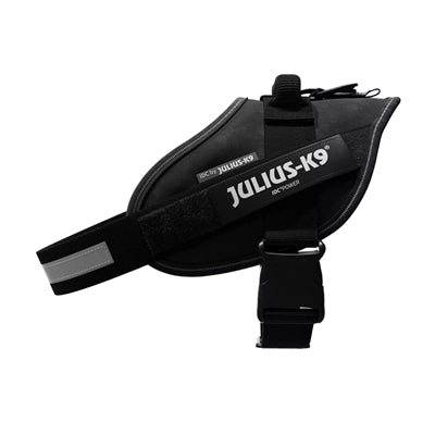 Julius k9 Idc powerharnastuig voor labels zwart