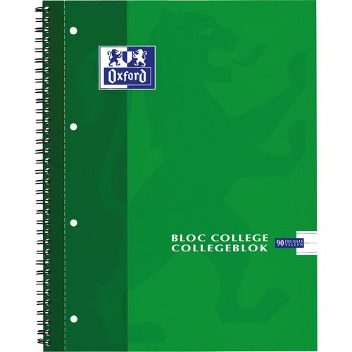 Spiraalblok oxford 32300 a4 90v assorti