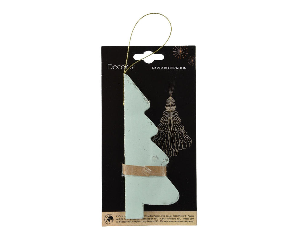 Kaemingk boom papier fsc 100%dia11.25cm x h.15cm | 6 stuks