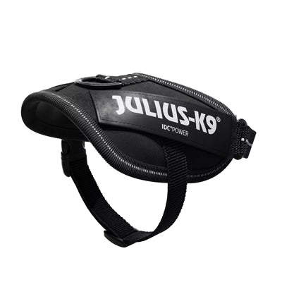 Julius k9 Idc powerharnastuig voor labels zwart