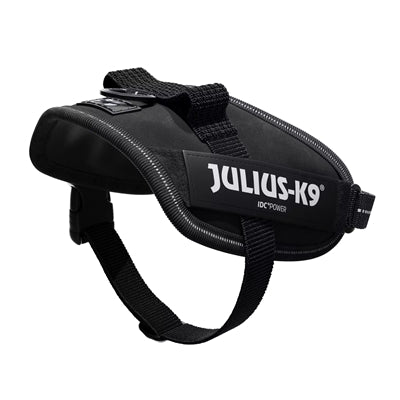 Julius k9 Idc powerharnastuig voor labels zwart