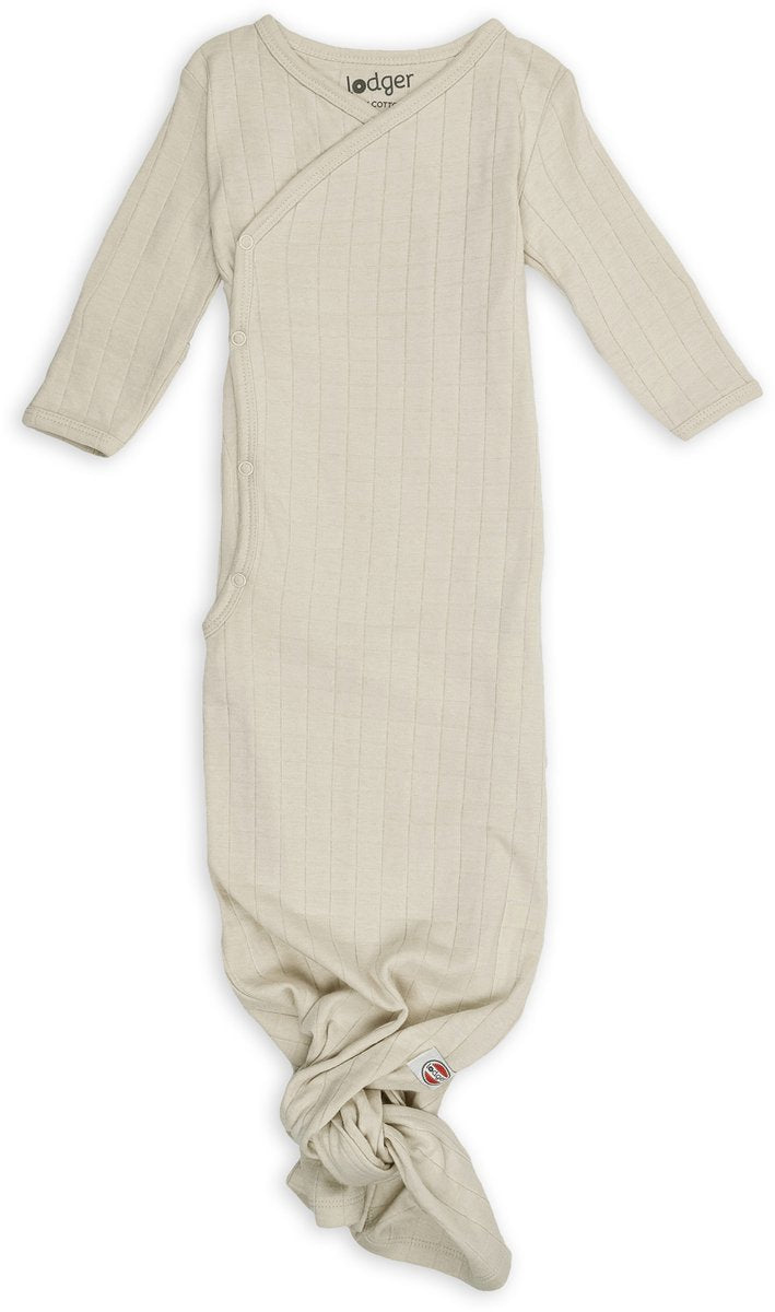 Lodger hopper - newborn slaapzak - creme - 0.3 tog - 62cm - biologisch katoen - hydrofiel - slaapzak baby
