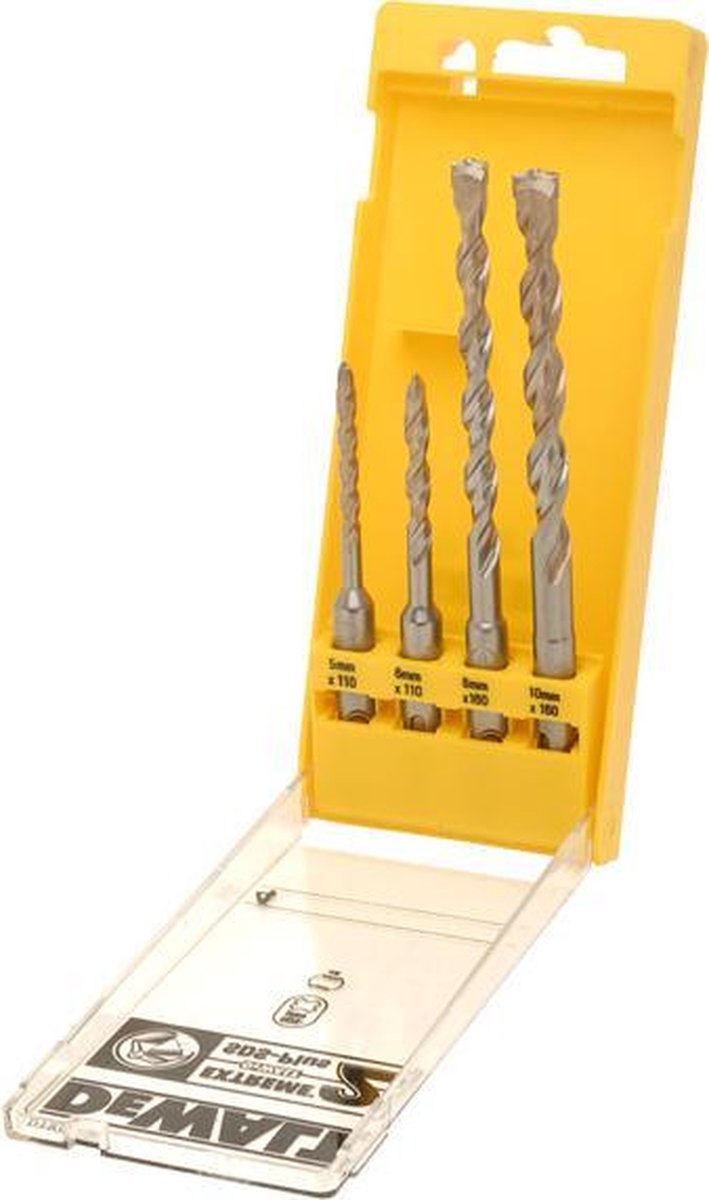 Dewalt extreme 2 serie - sds-plus boor set - 5mm;6mm;8mm;10mm - hoge prestaties