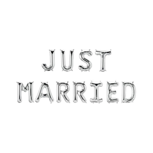 Paperdreams folie ballon letterslinger - just married
